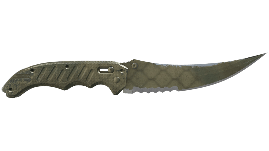 ★ Flip Knife | Safari Mesh (Battle-Scarred)