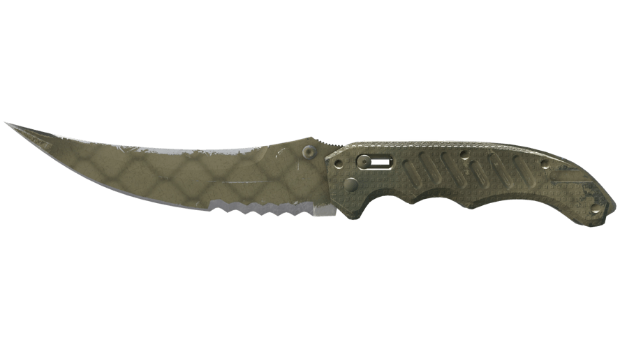 ★ Flip Knife | Safari Mesh (Well-Worn)