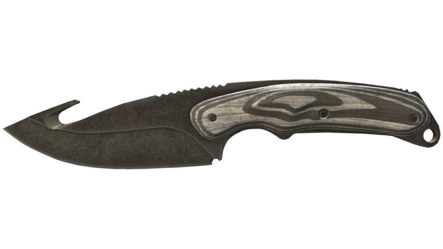 ★ Gut Knife | Black Laminate (Battle-Scarred)