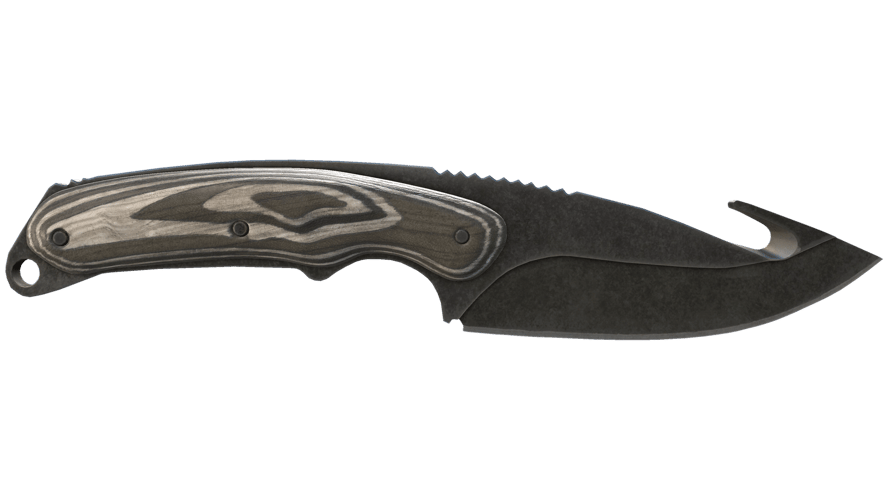 ★ Gut Knife | Black Laminate (Well-Worn)