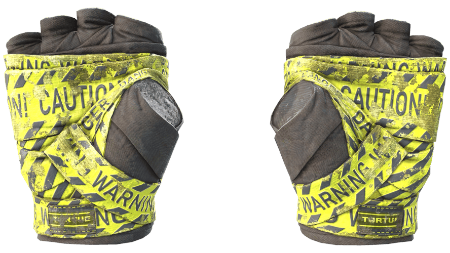 ★ Hand Wraps | CAUTION! (Battle-Scarred)