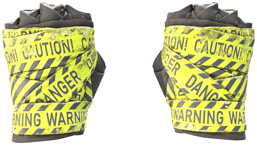 ★ Hand Wraps | CAUTION! (Battle-Scarred)