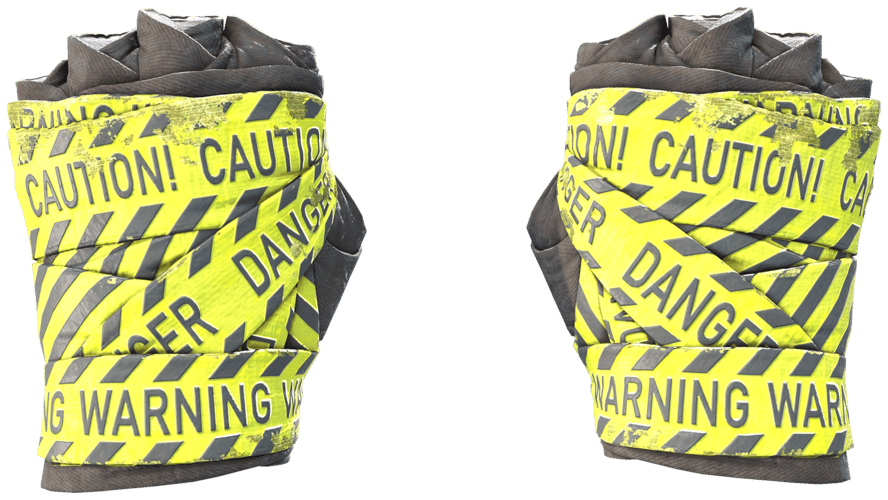 ★ Hand Wraps | CAUTION! (Battle-Scarred)