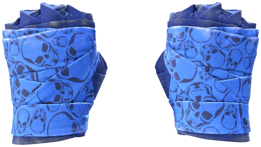 ★ Hand Wraps | Cobalt Skulls (Field-Tested)