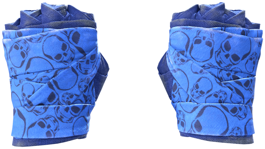 ★ Hand Wraps | Cobalt Skulls (Field-Tested)
