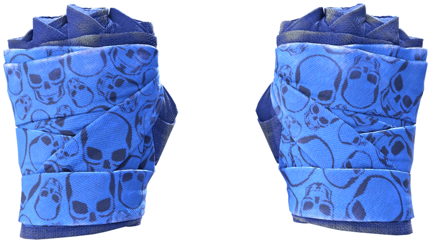 ★ Hand Wraps | Cobalt Skulls (Field-Tested)