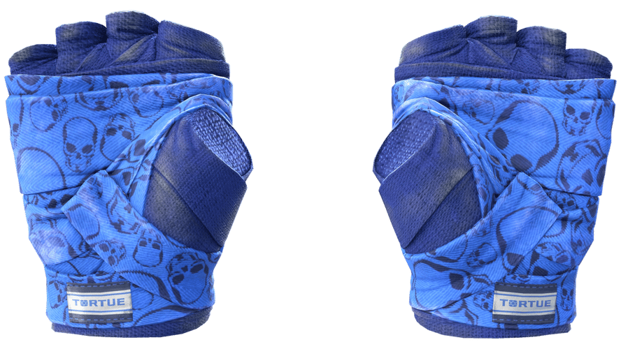 ★ Hand Wraps | Cobalt Skulls (Field-Tested)