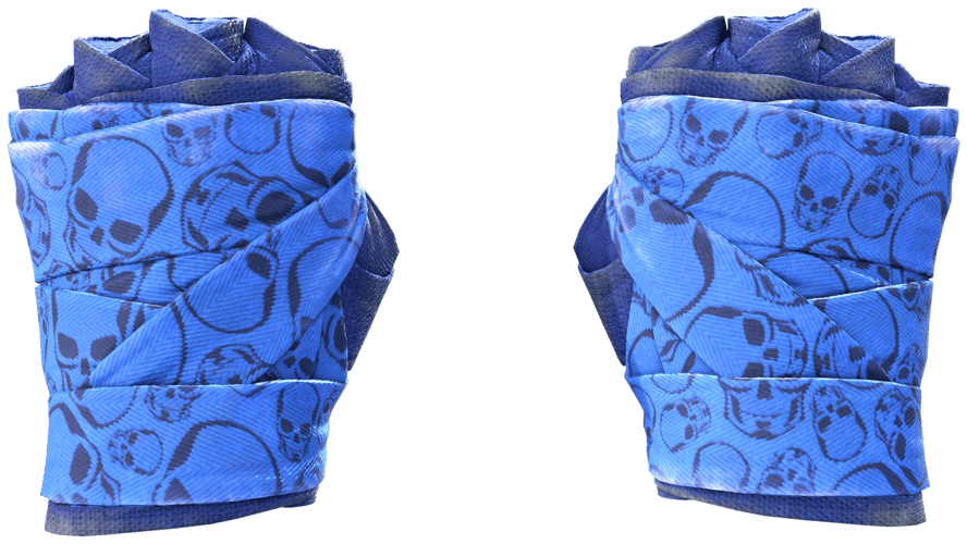 ★ Hand Wraps | Cobalt Skulls (Field-Tested)