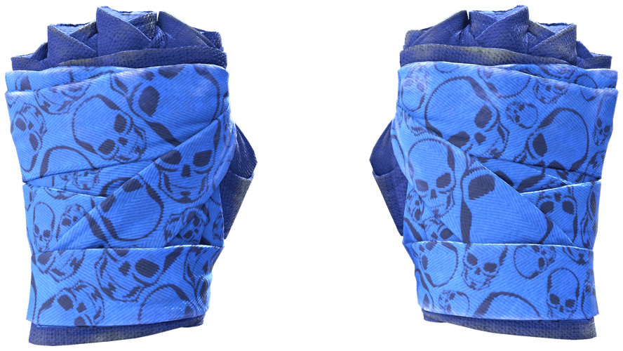 ★ Hand Wraps | Cobalt Skulls (Field-Tested)