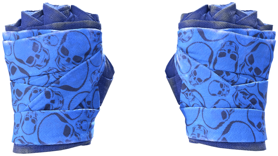 ★ Hand Wraps | Cobalt Skulls (Field-Tested)