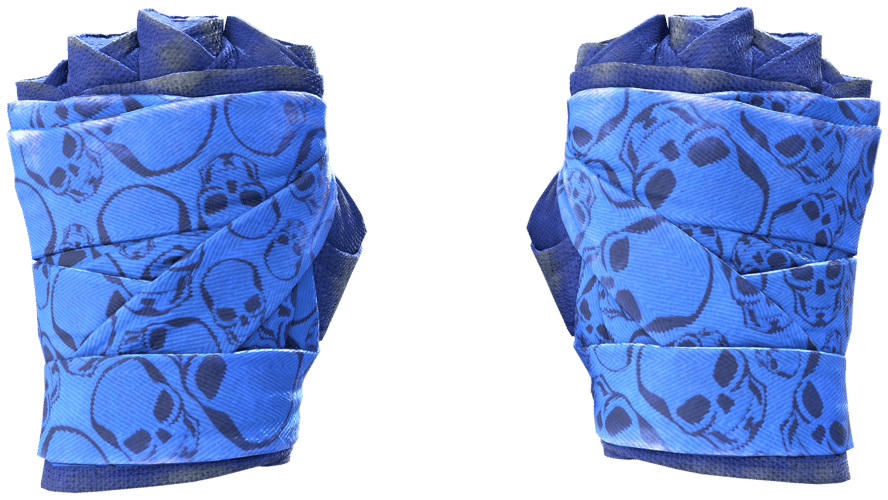 ★ Hand Wraps | Cobalt Skulls (Field-Tested)