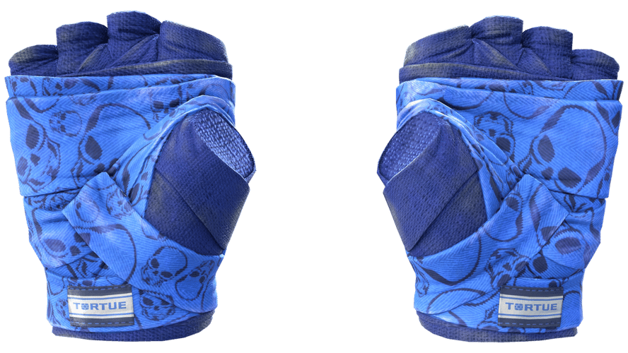 ★ Hand Wraps | Cobalt Skulls (Field-Tested)