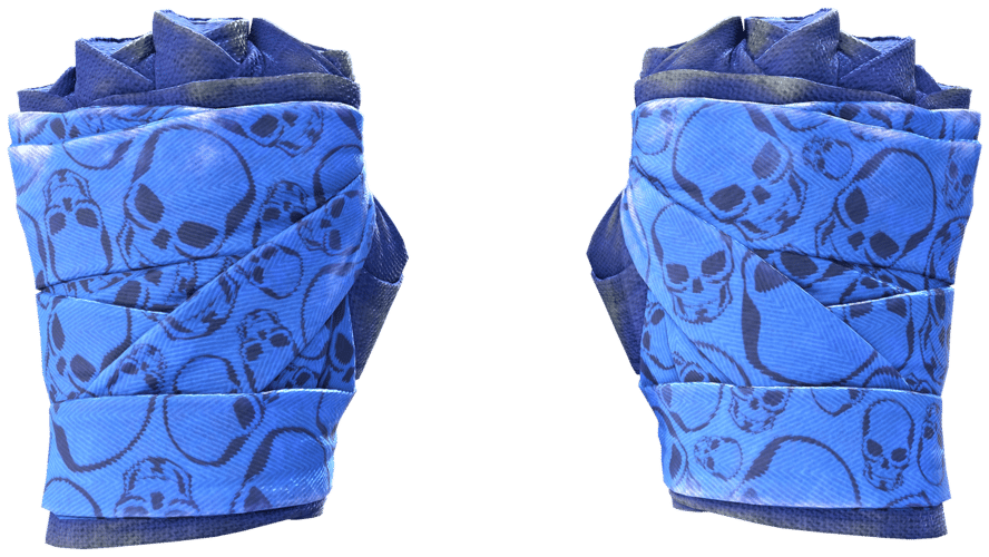 ★ Hand Wraps | Cobalt Skulls (Field-Tested)
