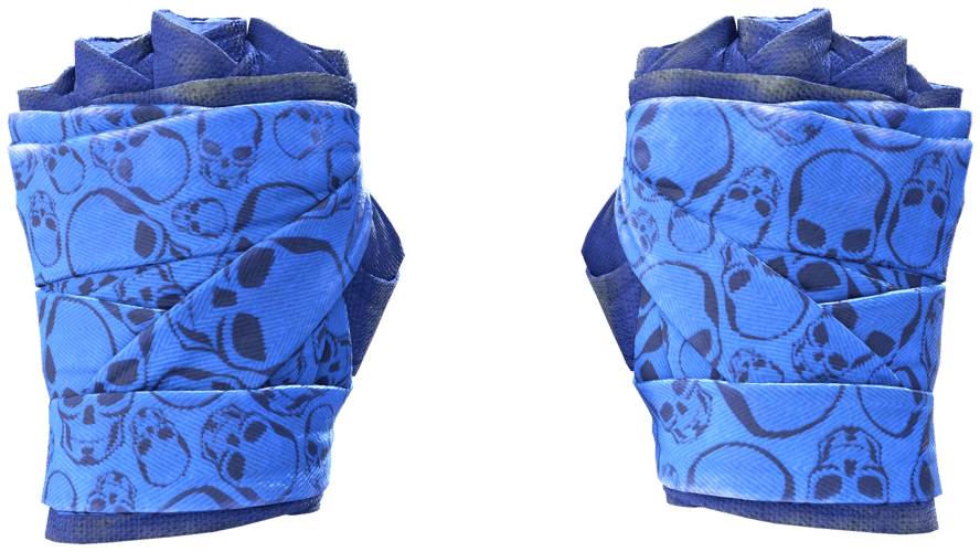 ★ Hand Wraps | Cobalt Skulls (Field-Tested)