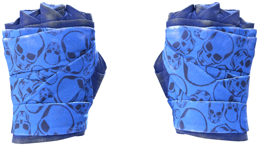 ★ Hand Wraps | Cobalt Skulls (Field-Tested)