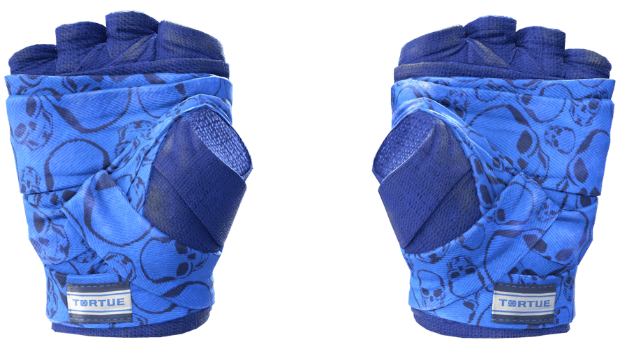 ★ Hand Wraps | Cobalt Skulls (Field-Tested)