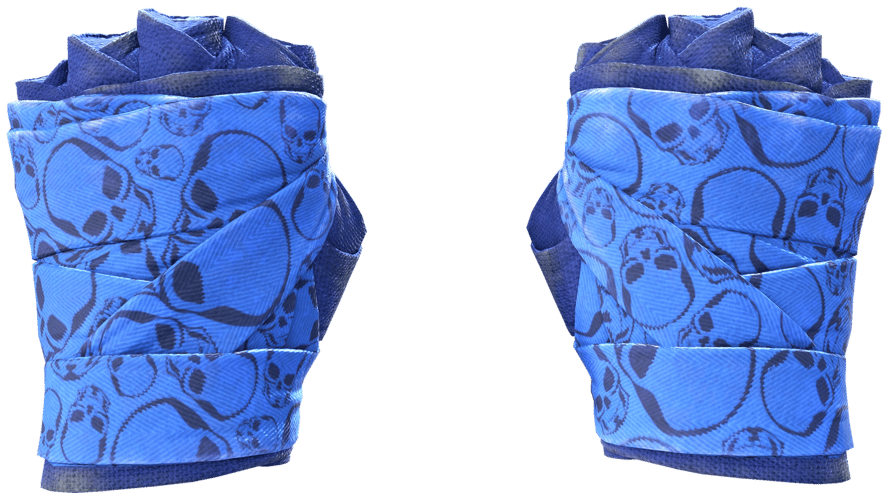 ★ Hand Wraps | Cobalt Skulls (Field-Tested)