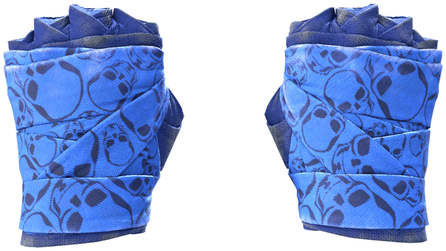 ★ Hand Wraps | Cobalt Skulls (Field-Tested)