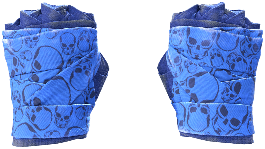 ★ Hand Wraps | Cobalt Skulls (Field-Tested)