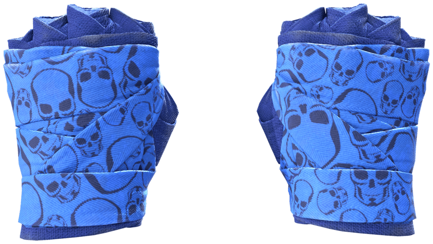 ★ Hand Wraps | Cobalt Skulls (Minimal Wear)