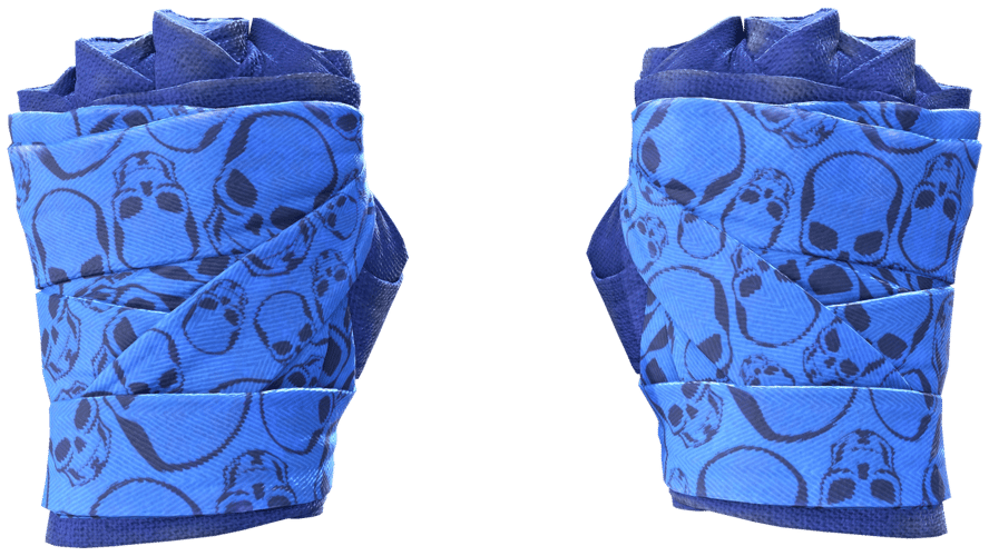 ★ Hand Wraps | Cobalt Skulls (Minimal Wear)