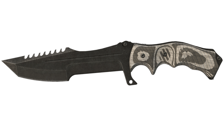 ★ Huntsman Knife | Black Laminate (Battle-Scarred)