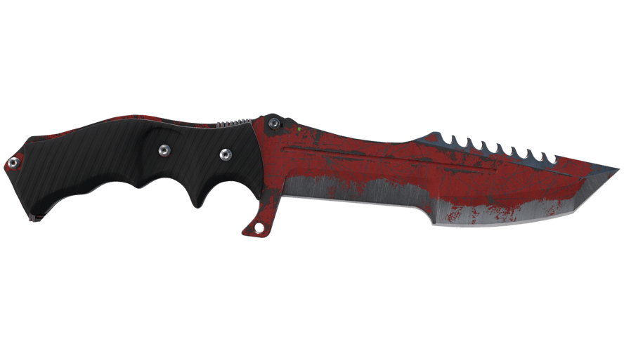 ★ Huntsman Knife | Crimson Web (Battle-Scarred)