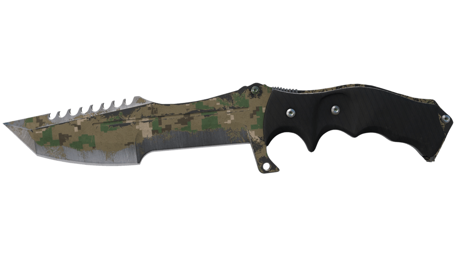 ★ Huntsman Knife | Forest DDPAT (Battle-Scarred)
