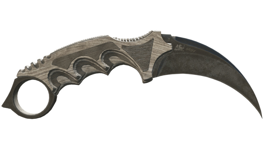 ★ Karambit | Black Laminate (Battle-Scarred)