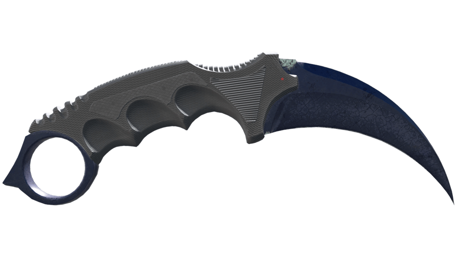 ★ Karambit | Blue Steel (Battle-Scarred)