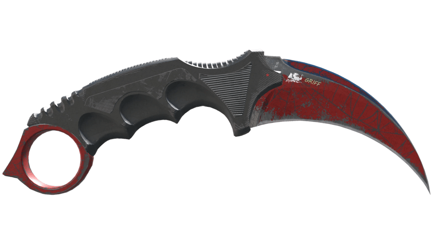 ★ Karambit | Crimson Web (Battle-Scarred)