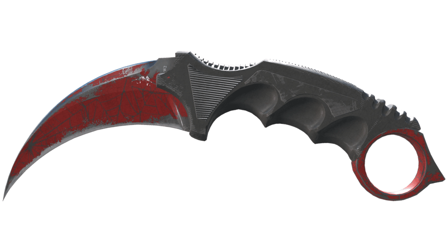 ★ Karambit | Crimson Web (Battle-Scarred)