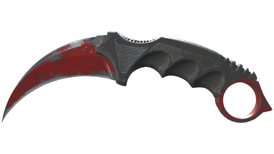 ★ Karambit | Crimson Web (Battle-Scarred)