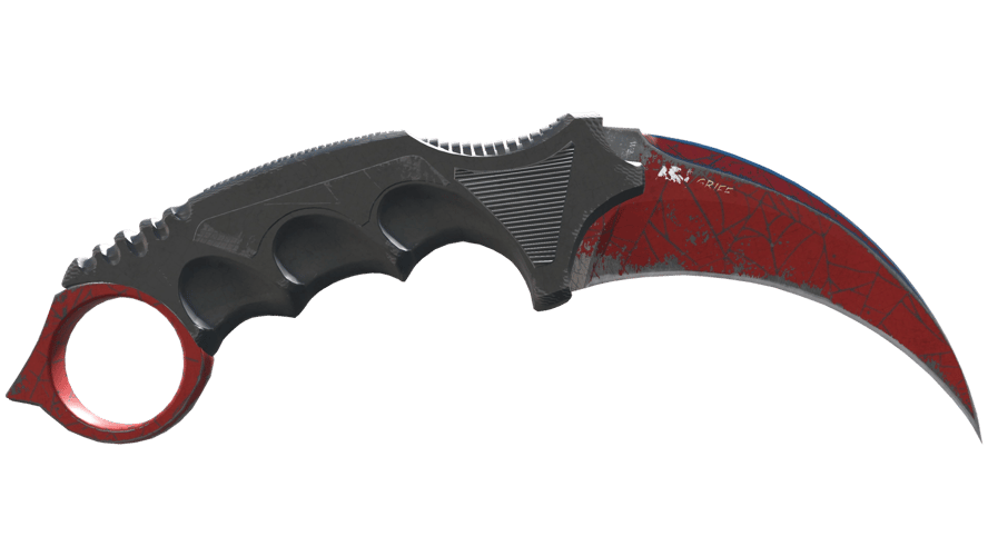 ★ Karambit | Crimson Web (Well-Worn)