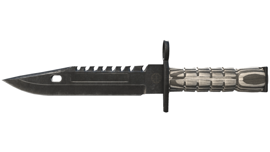 ★ M9 Bayonet | Black Laminate (Well-Worn)