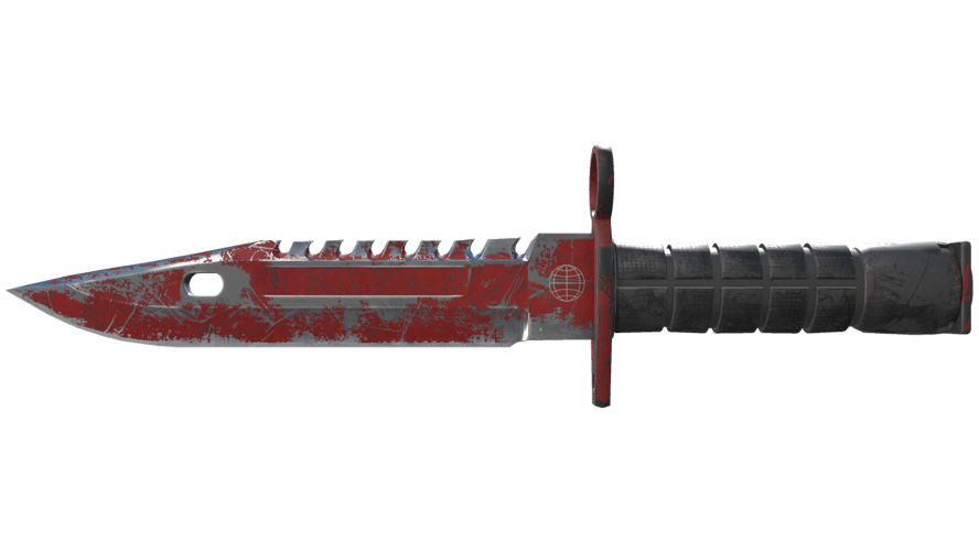 ★ M9 Bayonet | Crimson Web (Battle-Scarred)