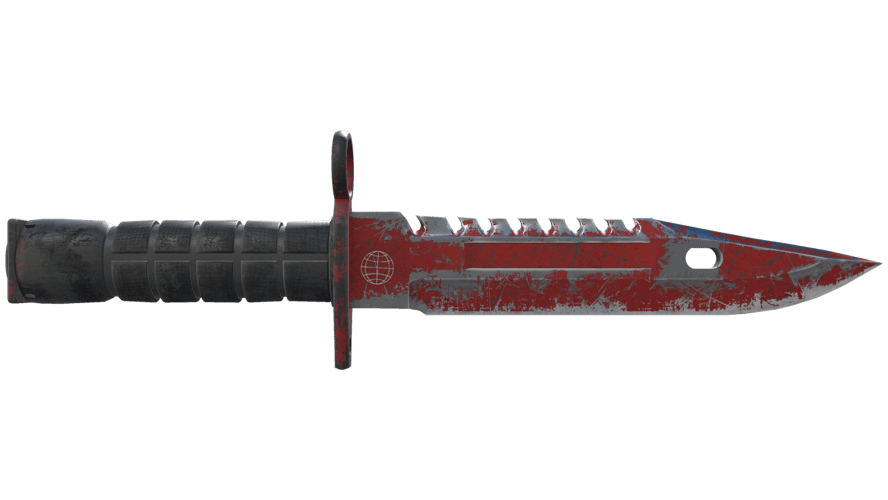 ★ M9 Bayonet | Crimson Web (Battle-Scarred)