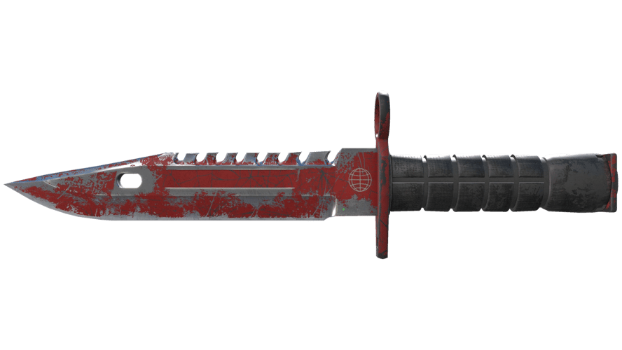 ★ M9 Bayonet | Crimson Web (Battle-Scarred)
