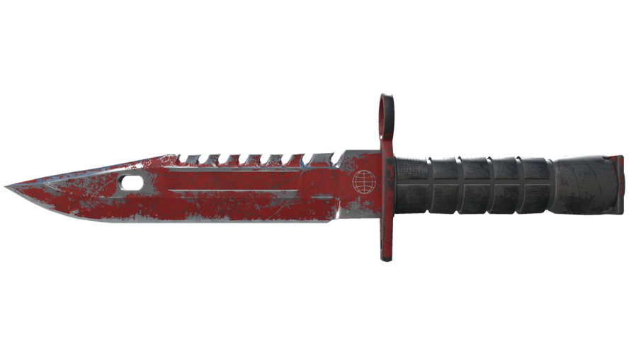 ★ M9 Bayonet | Crimson Web (Well-Worn)