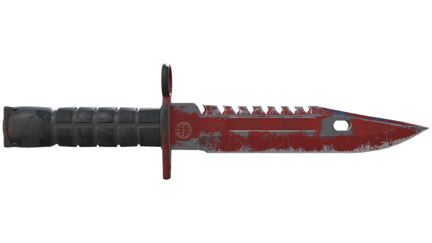 ★ M9 Bayonet | Crimson Web (Well-Worn)