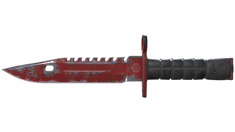 ★ M9 Bayonet | Crimson Web (Well-Worn)