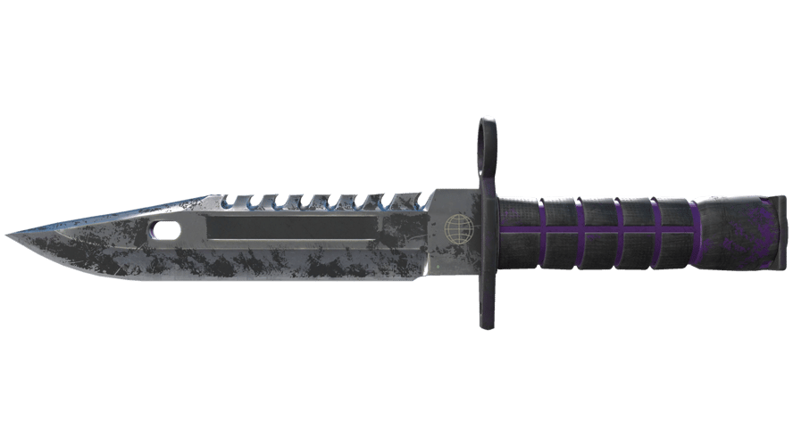 ★ M9 Bayonet | Ultraviolet (Battle-Scarred)