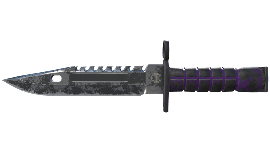 ★ M9 Bayonet | Ultraviolet (Battle-Scarred)