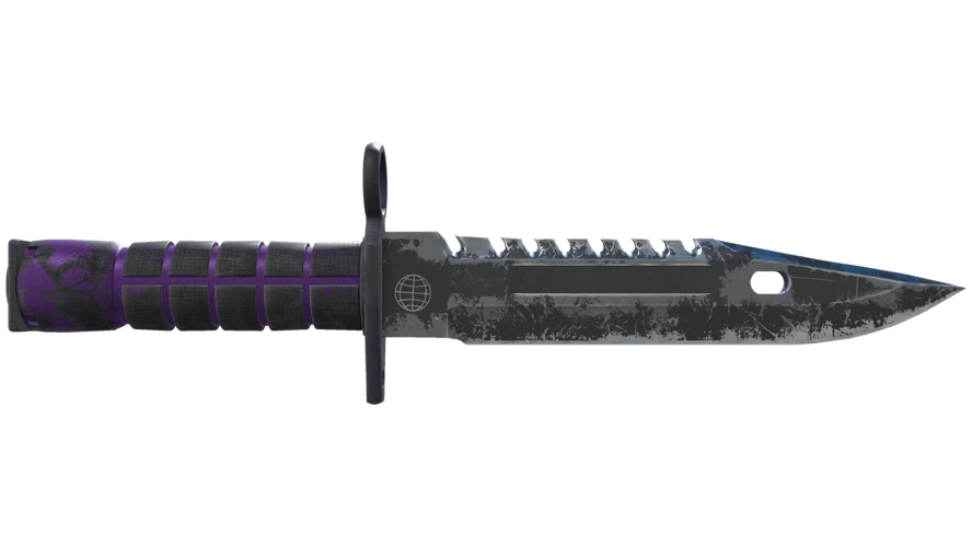 ★ M9 Bayonet | Ultraviolet (Battle-Scarred)