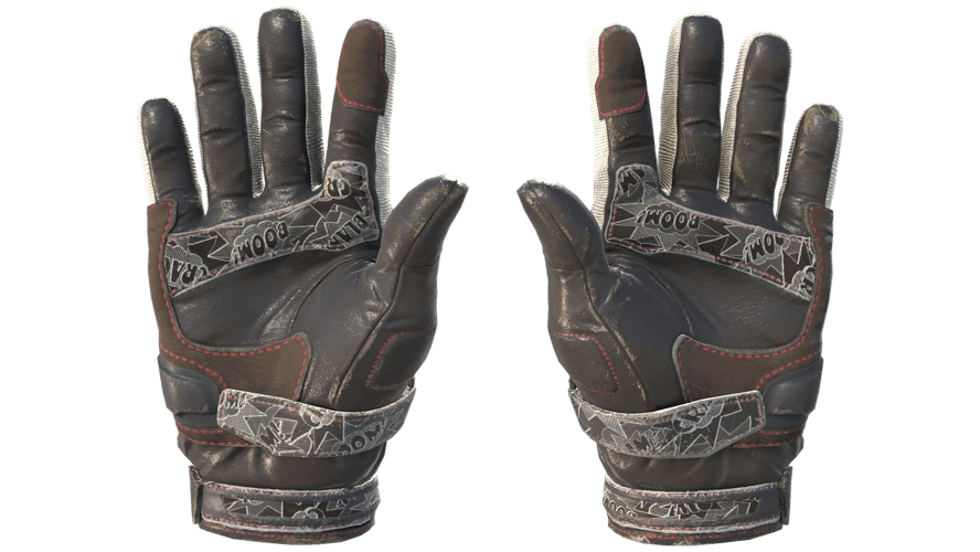 ★ Moto Gloves | Boom! (Well-Worn)
