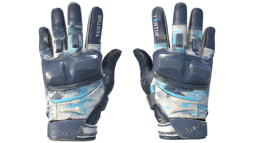 ★ Moto Gloves | Cool Mint (Battle-Scarred)