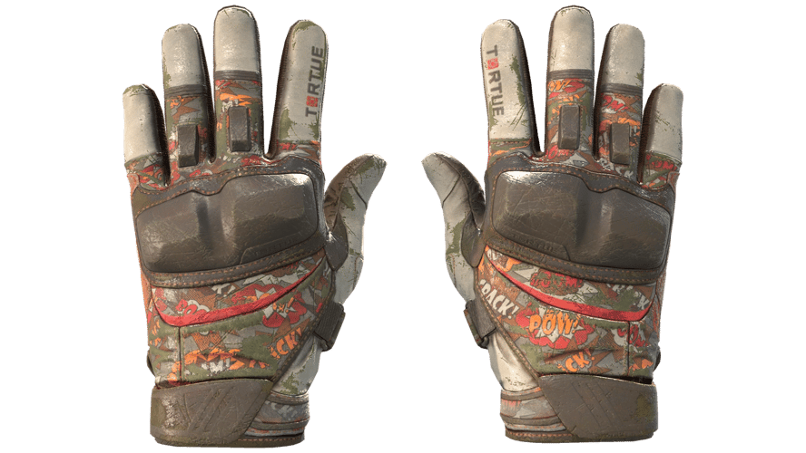 ★ Moto Gloves | POW! (Battle-Scarred)