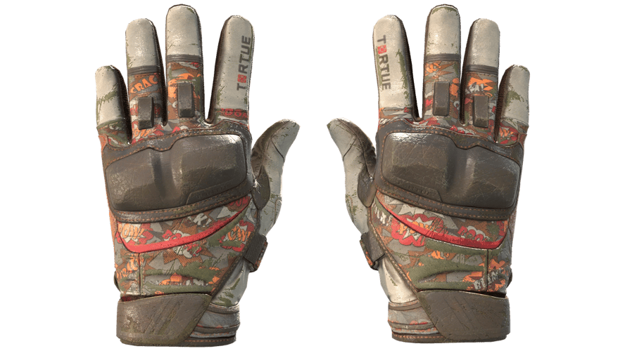 ★ Moto Gloves | POW! (Battle-Scarred)