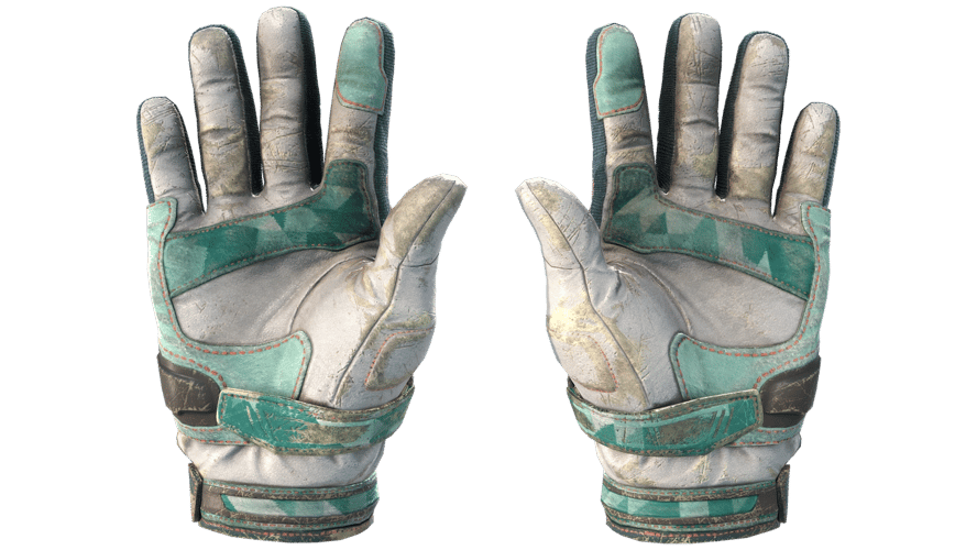 ★ Moto Gloves | Spearmint (Battle-Scarred)