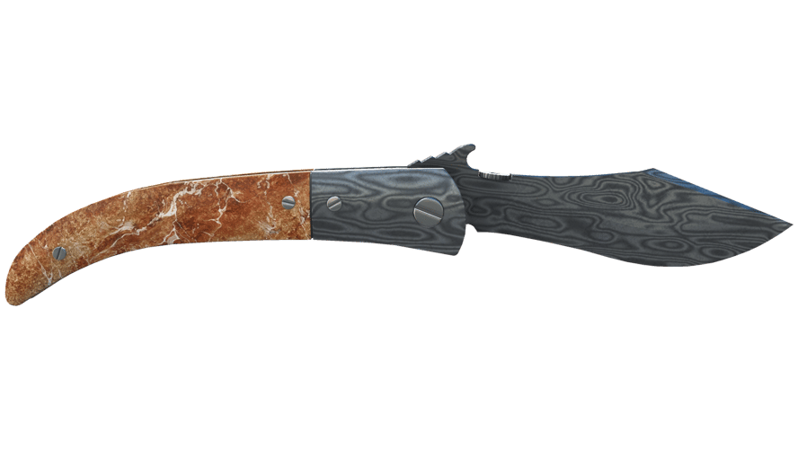 ★ Navaja Knife | Damascus Steel (Well-Worn)